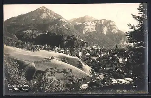 AK Dornbirn, Gesamtansicht mit Staufen