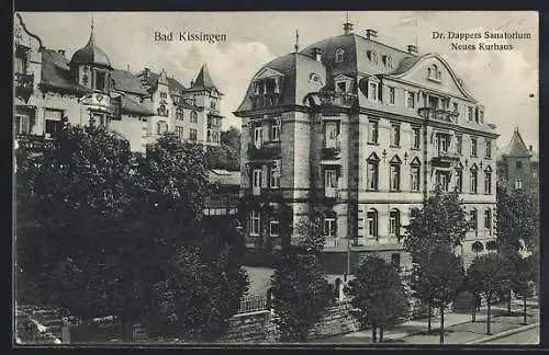 AK Bad Kissingen, Hotel Dr. Dappers Sanatorium, Neues Kurhaus