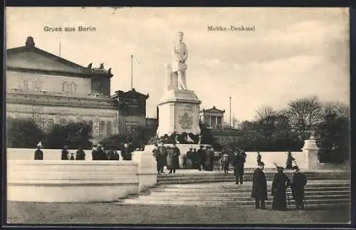 AK Berlin-Tiergarten, Moltke-Denkmal, Königsplatz