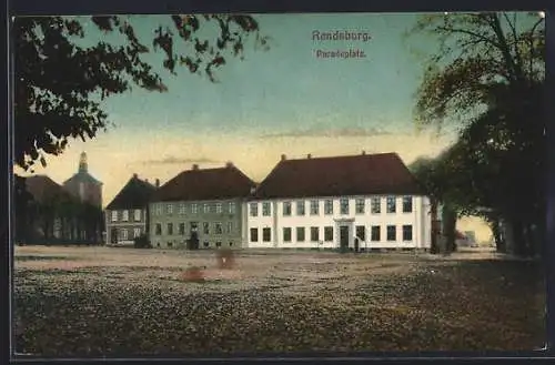 AK Rendsburg, Partie auf dem Paradeplatz