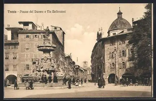 AK Trento, Piazza del Duomo e Via Bellenzani