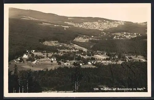 AK Brückenberg, Ortsansicht mit Wolfshau