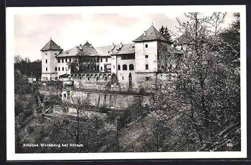 AK Wernberg bei Villach, Schloss, Seitenansicht