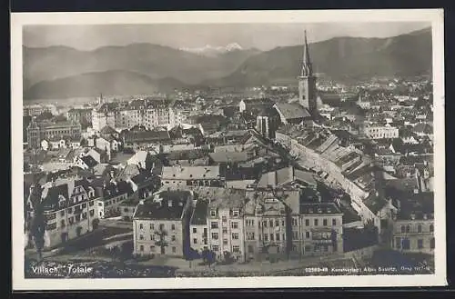 AK Villach, Gesamtansicht mit Kirche