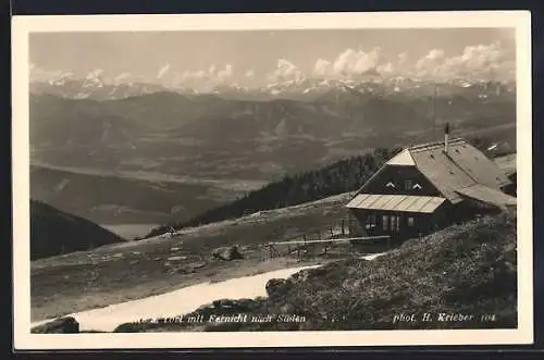 AK Millstätterhütte, Blick auf die Berghütte am Törl