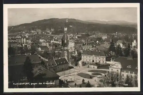 AK Klagenfurt, Ortsansicht gegen das Kreuzbergl