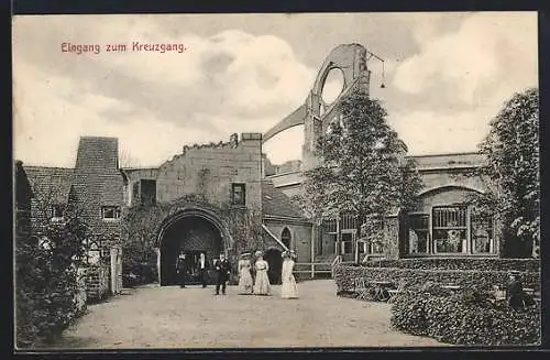 AK Berlin-Treptow, Gasthaus Abtei, Eingang zum Kreuzgang