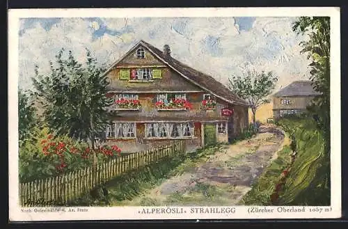 AK Strahlegg, Gasthaus Alpenrösli