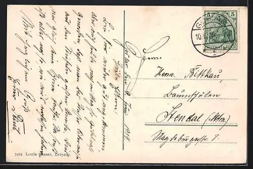 AK Goslar, Strassenpartie an der Jägerkaserne