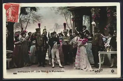 AK Napoléon Ier - Une Fête à la Malmaison