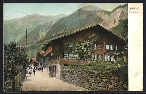 AK Brienz, Teilansicht mit Dorfstrasse