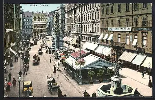 AK Wien, Graben mit Restaurant und Café