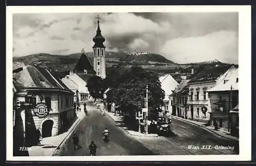 AK Wien, Maria Theresien Platz, Grinzing