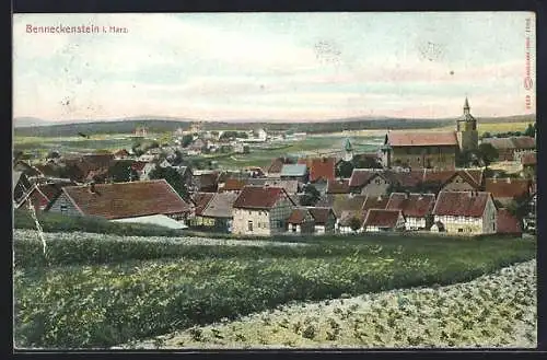 AK Benneckenstein, Teilansicht mit Blick zur Kirche