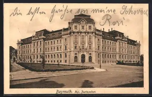 AK Bayreuth, Partie am Kgl. Justizpalast