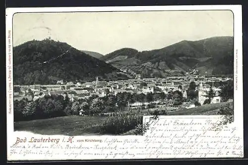 AK Bad Lauterberg, Blick vom Kirchberg auf die Ortschaft