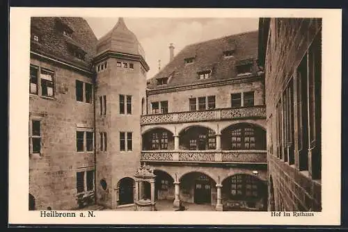 AK Heilbronn a. N., Hof im Rathaus