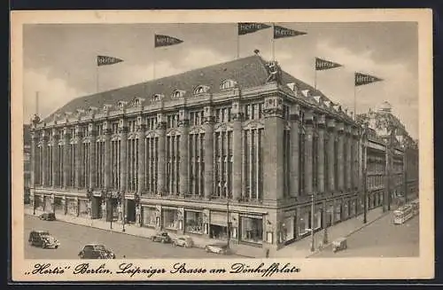 AK Berlin, Hertie-Kaufhaus, Leipziger Strasse