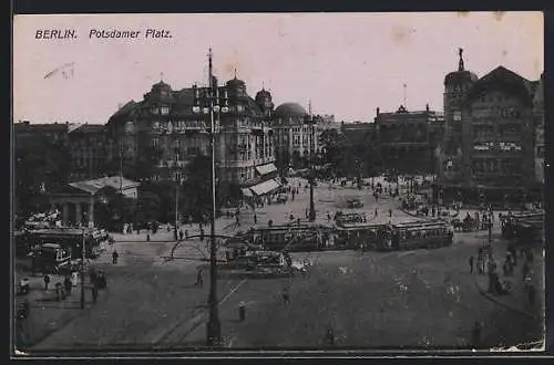 AK Berlin-Tiergarten, Partie am Potsdamer Platz