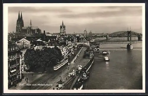 AK Köln, Blick vom Mallakoffturm