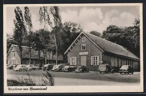 AK Berlin-Wannsee, am Wirtshaus zur Pfaueninsel