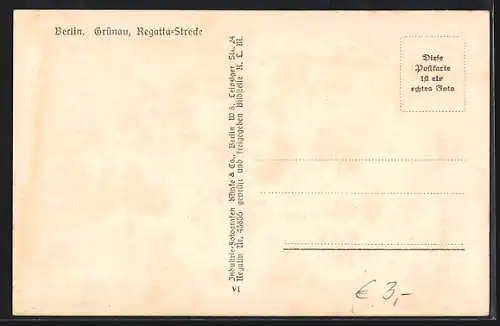 AK Berlin-Grünau, Regattastrecke