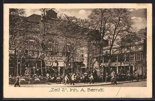 AK Berlin-Tiergarten, Gasthaus Zelt 2