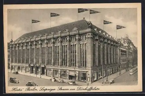 AK Berlin, Hertie-Kaufhaus, Leipziger Strasse