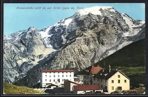 AK Franzenshöhe, Ortsansicht mit Ortler