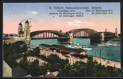 AK Köln, Hohenzollernbrücke