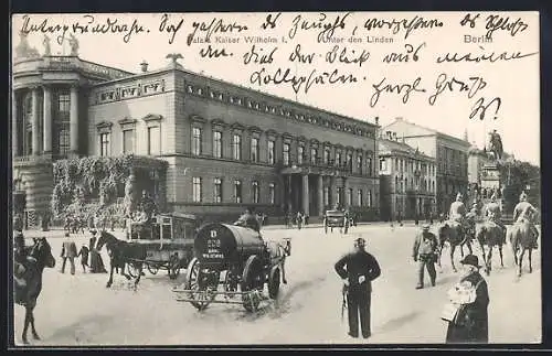 AK Berlin, Palais Kaiser Wilhelm I., Unter den Linden