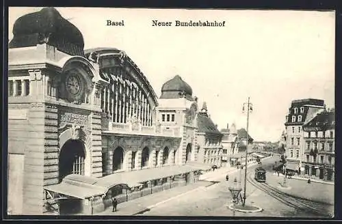 AK Basel, Neuer Bundesbahnhof