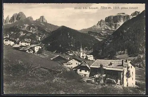 AK Alba presso Canazei, Strada delle Dolomiti, Panorama