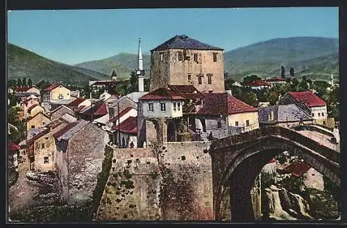 AK Mostar, Rimski most i lijeva obala Neretve