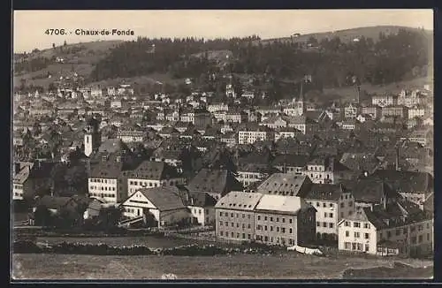 AK Chaux-de-Fonds, Ortsansicht mit Blick über die Häuser