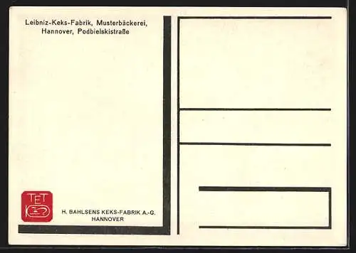 AK Hannover, Leibniz-Keks-Fabrik in der Podbielskistrasse, Fabrikarbeiter in der Musterbäckerei