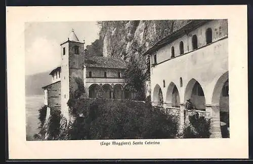 AK Leggiuno /Lago Maggiore, Eremo di Santa Caterina del Sasso