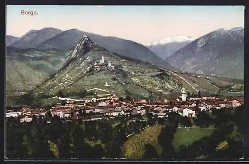 AK Borgo, Ortsansicht mit Umgebung