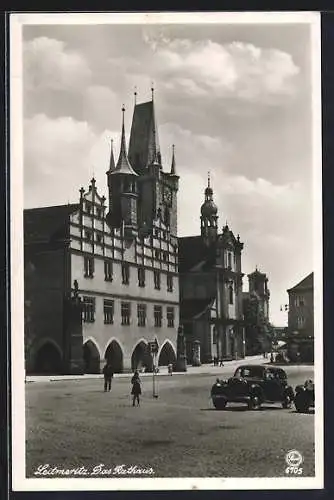 AK Leitmeritz, Blick auf das Rathaus