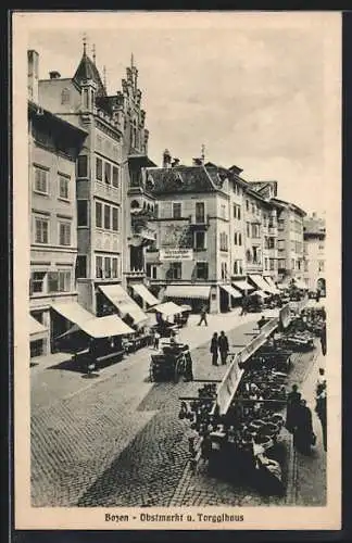 AK Bozen, Obstmarkt und Torgglhaus