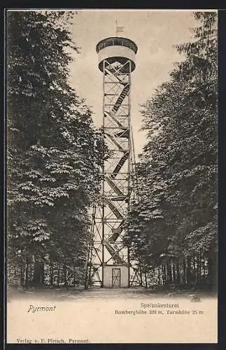 AK Pyrmont, Blick zum Spelunkenturm