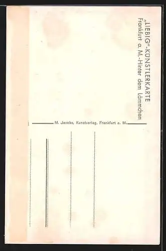 Künstler-AK Bernhard Liebig: Frankfurt a. Main, Hinter dem Lämmchen