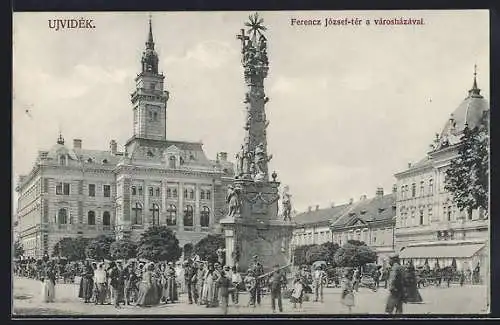 AK Ujvidék, Ferencz Jozsef-ter a varoshazaval