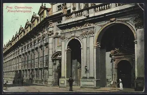 AK Prag / Praha, Clementinum in der Kreuzherrengasse