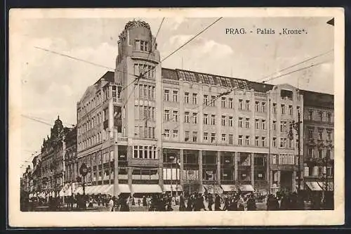 AK Prag / Praha, Blick zum Palais Krone