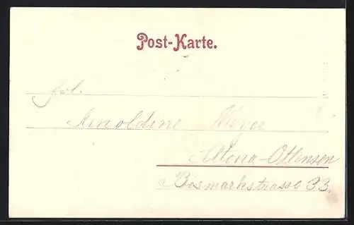 AK Hamburg-Altona, Enthüllung des Kaiser-Wilhelm-Denkmals 1898