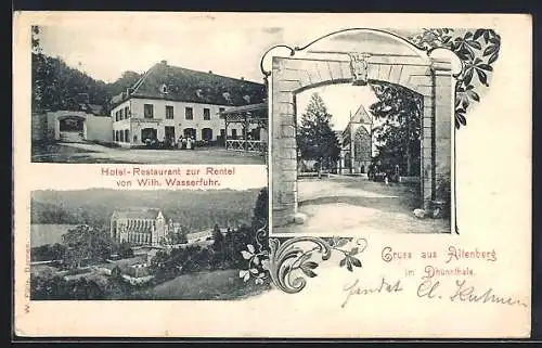 AK Altenberg / Dhünntal, Hotel-Restaurant zur Rentei von Wilh. Wasserfuhr