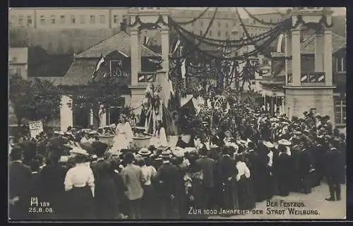 AK Weilburg, Der Festzug zur 1000 Jahrfeier