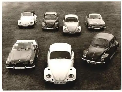 Fotografie Volkswagen, Auto VW Karmann Ghia Cabrio & Coupe, VW Käfer Cabrio und weitere Varianten, Volkswagen Werkfoto