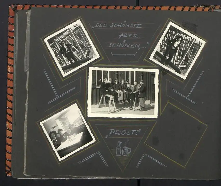 Fotoalbum mit 213 Fotografien, Ansicht Reutlingen, Zimmermann Firma Eggers, Bau Konsum Lagerhaus, Kirche in Hausen 11